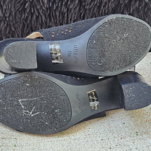 Unisa Pryce Sandal Booties Slip On Peep Toe Block Heel Sandal Size 7.5 - Picture 10 of 13